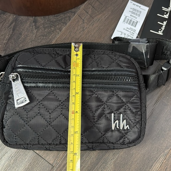 Nicole Miller Crossbody,adjustable waist bag/fanny pack,double zipper,quilted - Picture 12 of 14